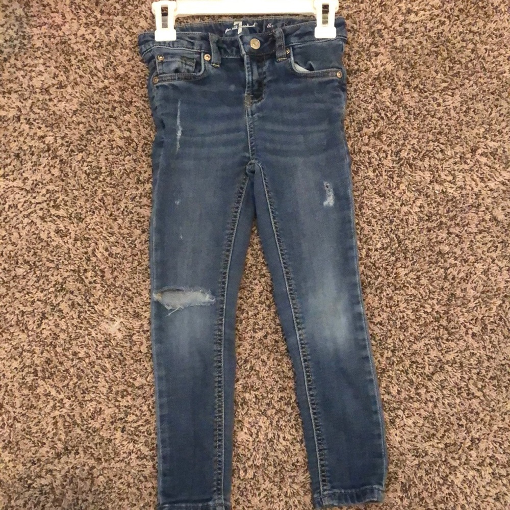7 for all mankind girls skinny jeans